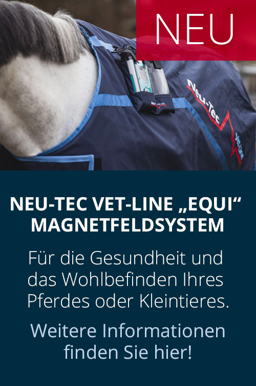 Neu-Tec Vet-Line Equi, für die Gesundheit und das Wohlbefinden Ihres Pferdes oder Kleintieres. Weitere Informationen finden Sie hier!